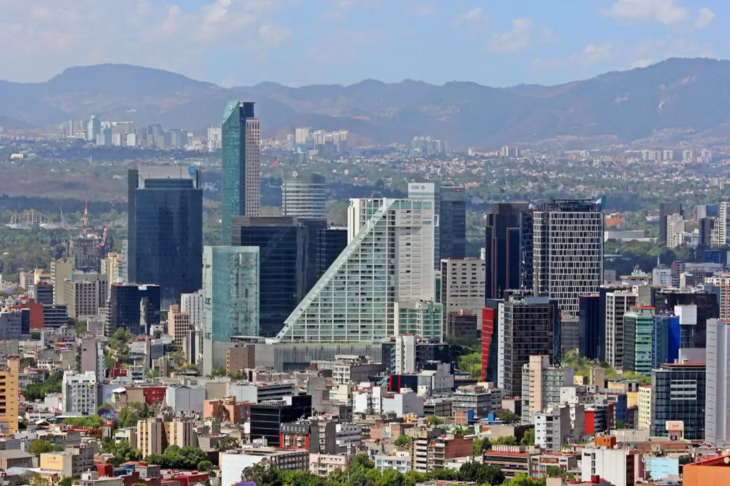 Panorámica del Paseo de la Reforma, Ciudad de México